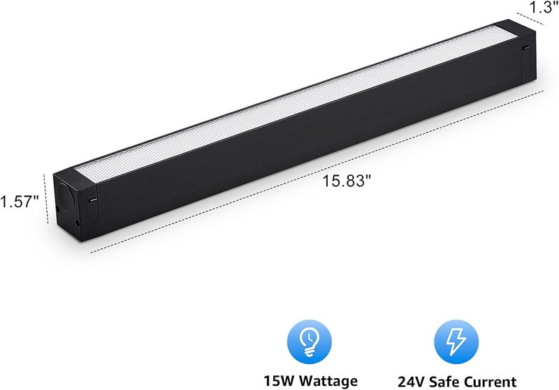 SCON 15W Linear LED Floodlight Lamp Head, 24V Magnetic Track Heads, CCT 3000K-5000K, for Recessed/Ceiling Track Lighting Systems, Track Lighting Fixture for Kitchen, Living Room, Office, Shop - Image 3
